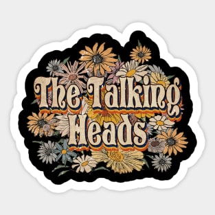 The Talking Gifts Name Heads Flowers Personalized Retro Styles Sticker